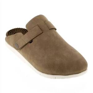 NEW KENKOH unisex zen massage sandal in taupe